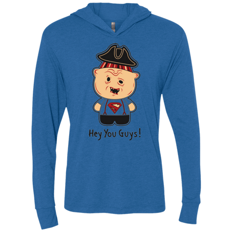 T-Shirts Vintage Royal / X-Small Hey You Guys Triblend Long Sleeve Hoodie Tee
