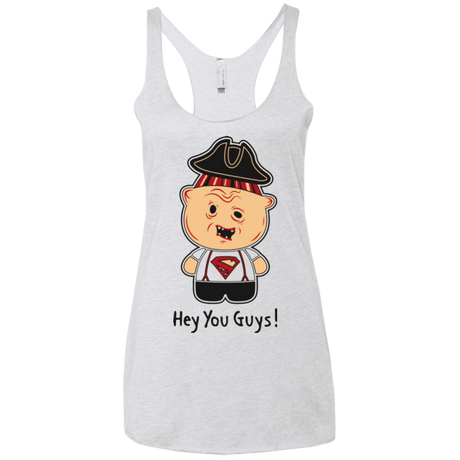 T-Shirts Heather White / X-Small Hey You Guys Women's Triblend Racerback Tank