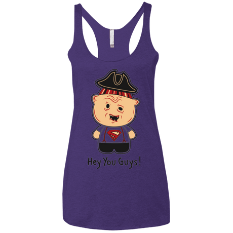 T-Shirts Purple / X-Small Hey You Guys Women's Triblend Racerback Tank