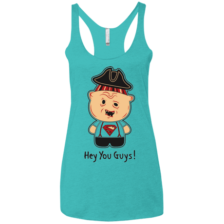 T-Shirts Tahiti Blue / X-Small Hey You Guys Women's Triblend Racerback Tank