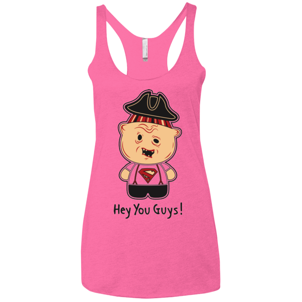 T-Shirts Vintage Pink / X-Small Hey You Guys Women's Triblend Racerback Tank