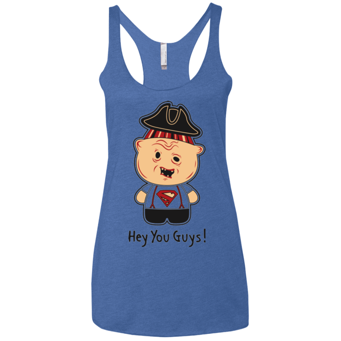 T-Shirts Vintage Royal / X-Small Hey You Guys Women's Triblend Racerback Tank