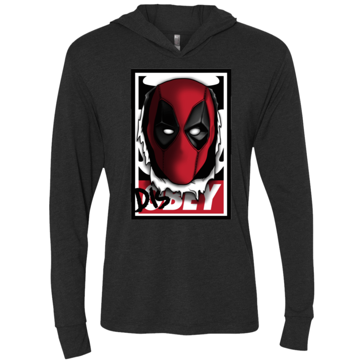 T-Shirts Vintage Black / X-Small Hi there Triblend Long Sleeve Hoodie Tee