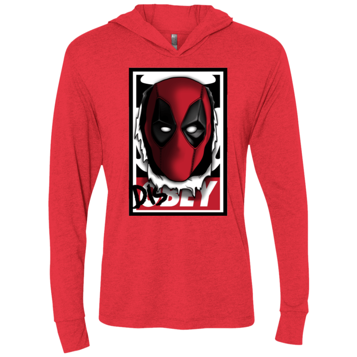 T-Shirts Vintage Red / X-Small Hi there Triblend Long Sleeve Hoodie Tee