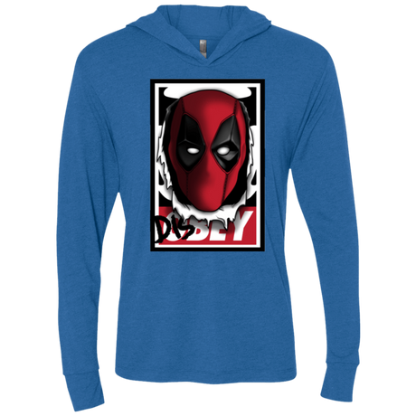 T-Shirts Vintage Royal / X-Small Hi there Triblend Long Sleeve Hoodie Tee