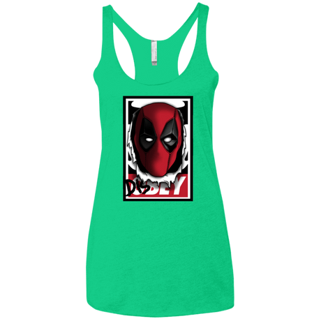 T-Shirts Envy / X-Small Hi there Women's Triblend Racerback Tank