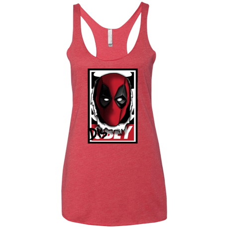 T-Shirts Vintage Red / X-Small Hi there Women's Triblend Racerback Tank