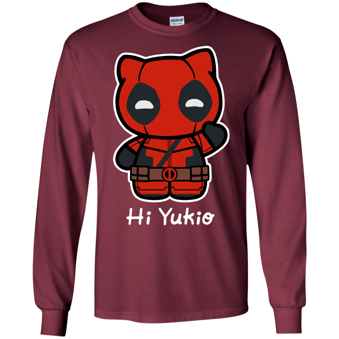 T-Shirts Maroon / S Hi Yukio Men's Long Sleeve T-Shirt