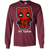 T-Shirts Maroon / S Hi Yukio Men's Long Sleeve T-Shirt