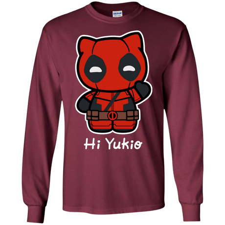 T-Shirts Maroon / S Hi Yukio Men's Long Sleeve T-Shirt