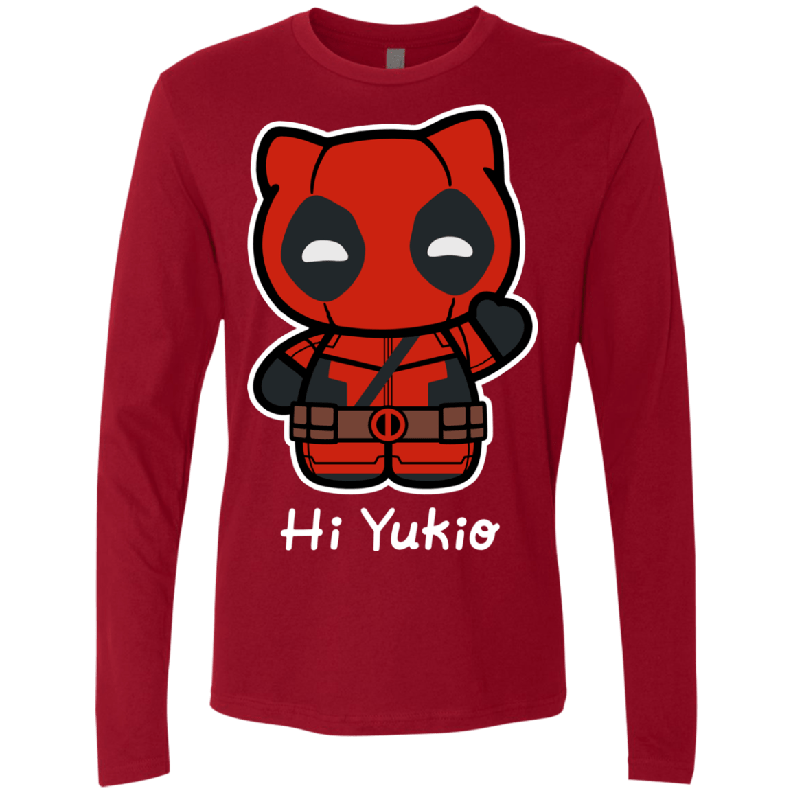 T-Shirts Cardinal / S Hi Yukio Men's Premium Long Sleeve
