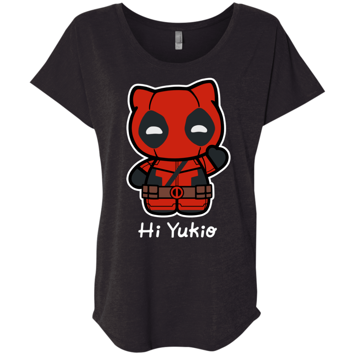 T-Shirts Vintage Black / X-Small Hi Yukio Triblend Dolman Sleeve