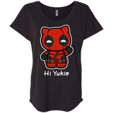 T-Shirts Vintage Black / X-Small Hi Yukio Triblend Dolman Sleeve