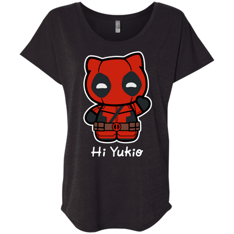 T-Shirts Vintage Black / X-Small Hi Yukio Triblend Dolman Sleeve