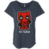 T-Shirts Vintage Navy / X-Small Hi Yukio Triblend Dolman Sleeve