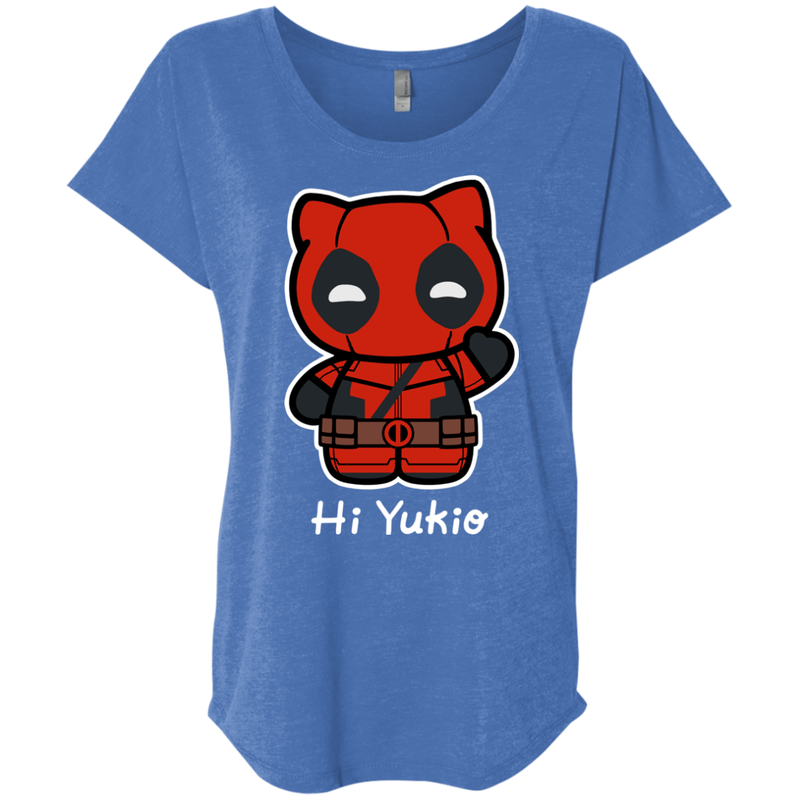 T-Shirts Vintage Royal / X-Small Hi Yukio Triblend Dolman Sleeve