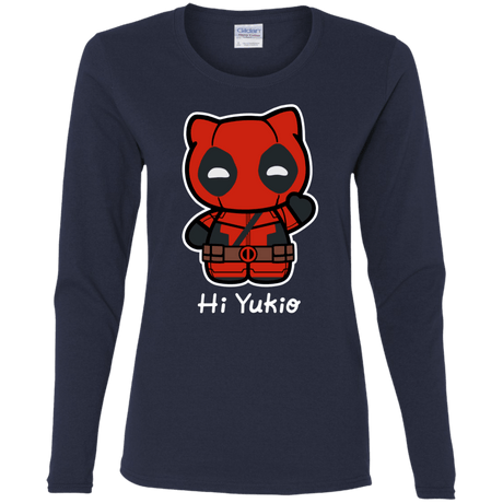 T-Shirts Navy / S Hi Yukio Women's Long Sleeve T-Shirt