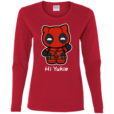 T-Shirts Red / S Hi Yukio Women's Long Sleeve T-Shirt