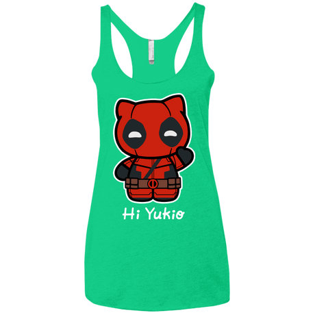 T-Shirts Envy / X-Small Hi Yukio Women's Triblend Racerback Tank