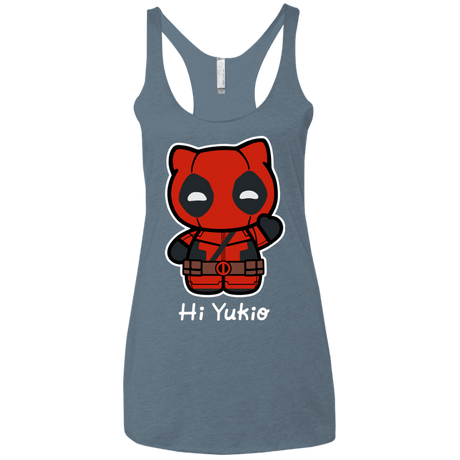 T-Shirts Indigo / X-Small Hi Yukio Women's Triblend Racerback Tank