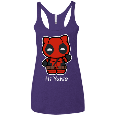 T-Shirts Purple Rush / X-Small Hi Yukio Women's Triblend Racerback Tank