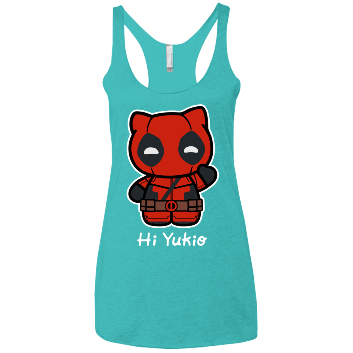 T-Shirts Tahiti Blue / X-Small Hi Yukio Women's Triblend Racerback Tank