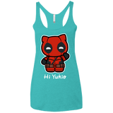 T-Shirts Tahiti Blue / X-Small Hi Yukio Women's Triblend Racerback Tank