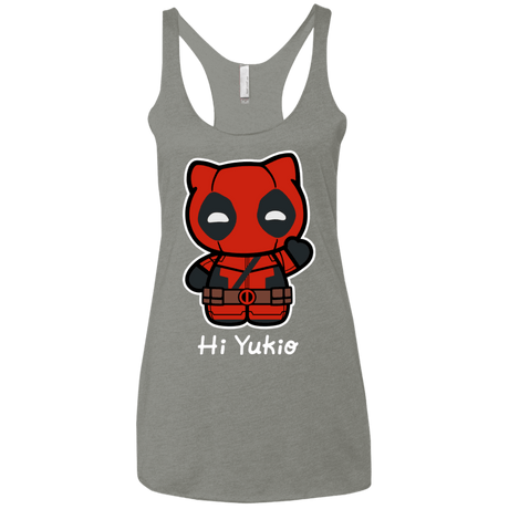 T-Shirts Venetian Grey / X-Small Hi Yukio Women's Triblend Racerback Tank