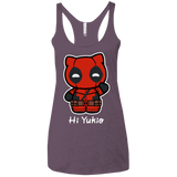 T-Shirts Vintage Purple / X-Small Hi Yukio Women's Triblend Racerback Tank