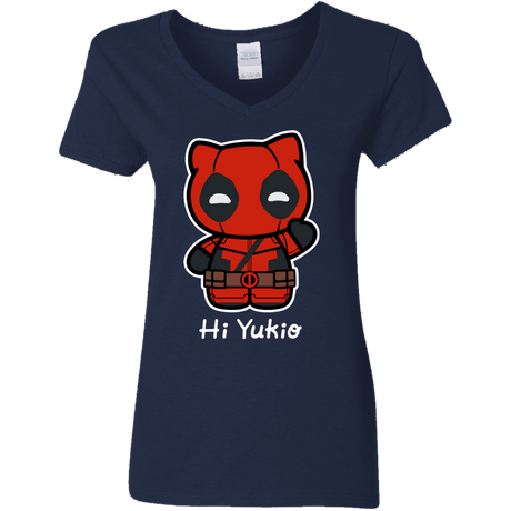 T-Shirts Navy / S Hi Yukio Women's V-Neck T-Shirt