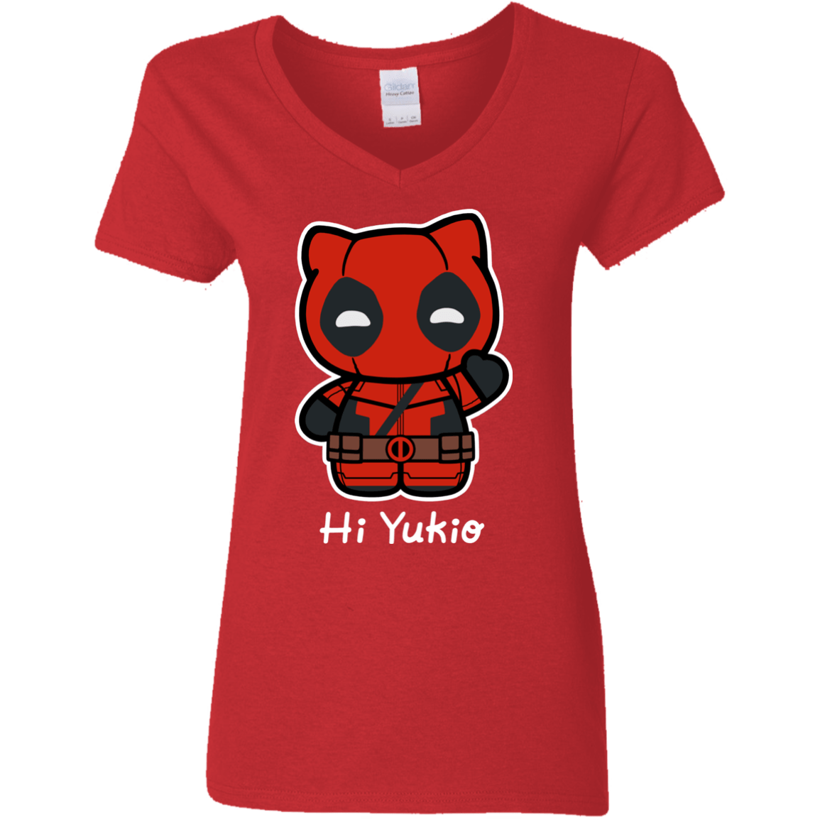 T-Shirts Red / S Hi Yukio Women's V-Neck T-Shirt