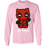 T-Shirts Light Pink / YS Hi Yukio Youth Long Sleeve T-Shirt