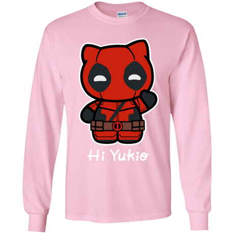 T-Shirts Light Pink / YS Hi Yukio Youth Long Sleeve T-Shirt