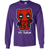 T-Shirts Purple / YS Hi Yukio Youth Long Sleeve T-Shirt