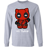 T-Shirts Sport Grey / YS Hi Yukio Youth Long Sleeve T-Shirt