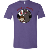 T-Shirts Heather Purple / S Hiccup and Toothless Men's Semi-Fitted Softstyle