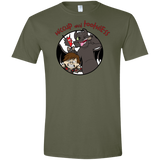T-Shirts Military Green / S Hiccup and Toothless Men's Semi-Fitted Softstyle