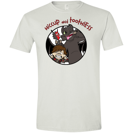T-Shirts White / X-Small Hiccup and Toothless Men's Semi-Fitted Softstyle