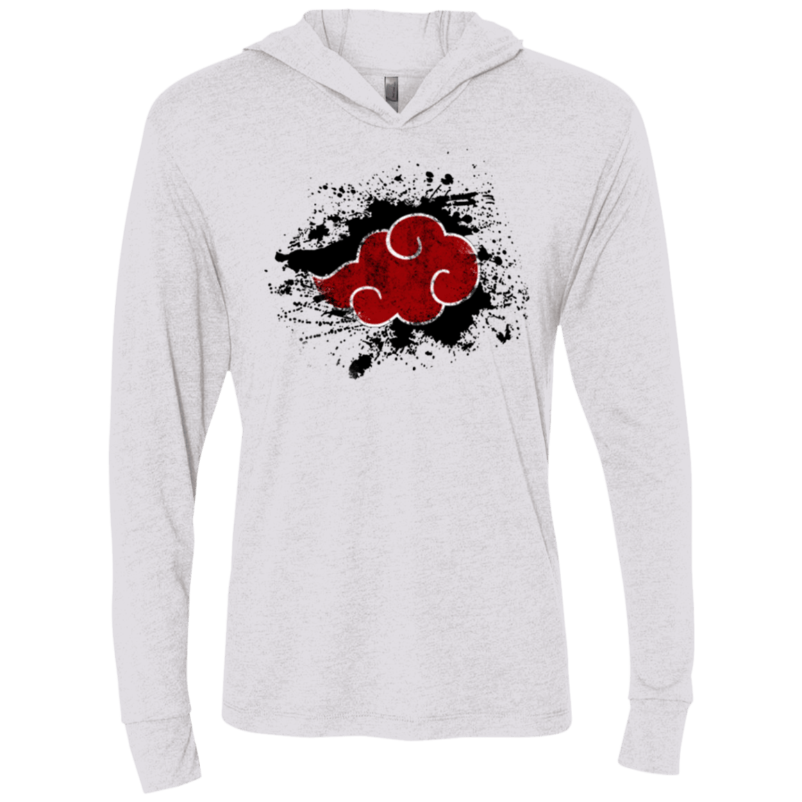 T-Shirts Heather White / X-Small Hidden Organization Triblend Long Sleeve Hoodie Tee