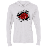 T-Shirts Heather White / X-Small Hidden Organization Triblend Long Sleeve Hoodie Tee