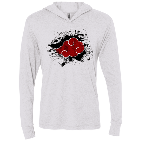 T-Shirts Heather White / X-Small Hidden Organization Triblend Long Sleeve Hoodie Tee