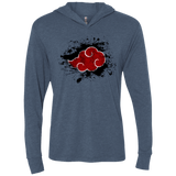 T-Shirts Indigo / X-Small Hidden Organization Triblend Long Sleeve Hoodie Tee