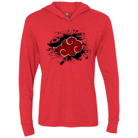 T-Shirts Vintage Red / X-Small Hidden Organization Triblend Long Sleeve Hoodie Tee