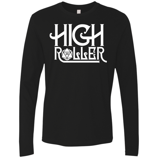 T-Shirts Black / Small High Roller Men's Premium Long Sleeve