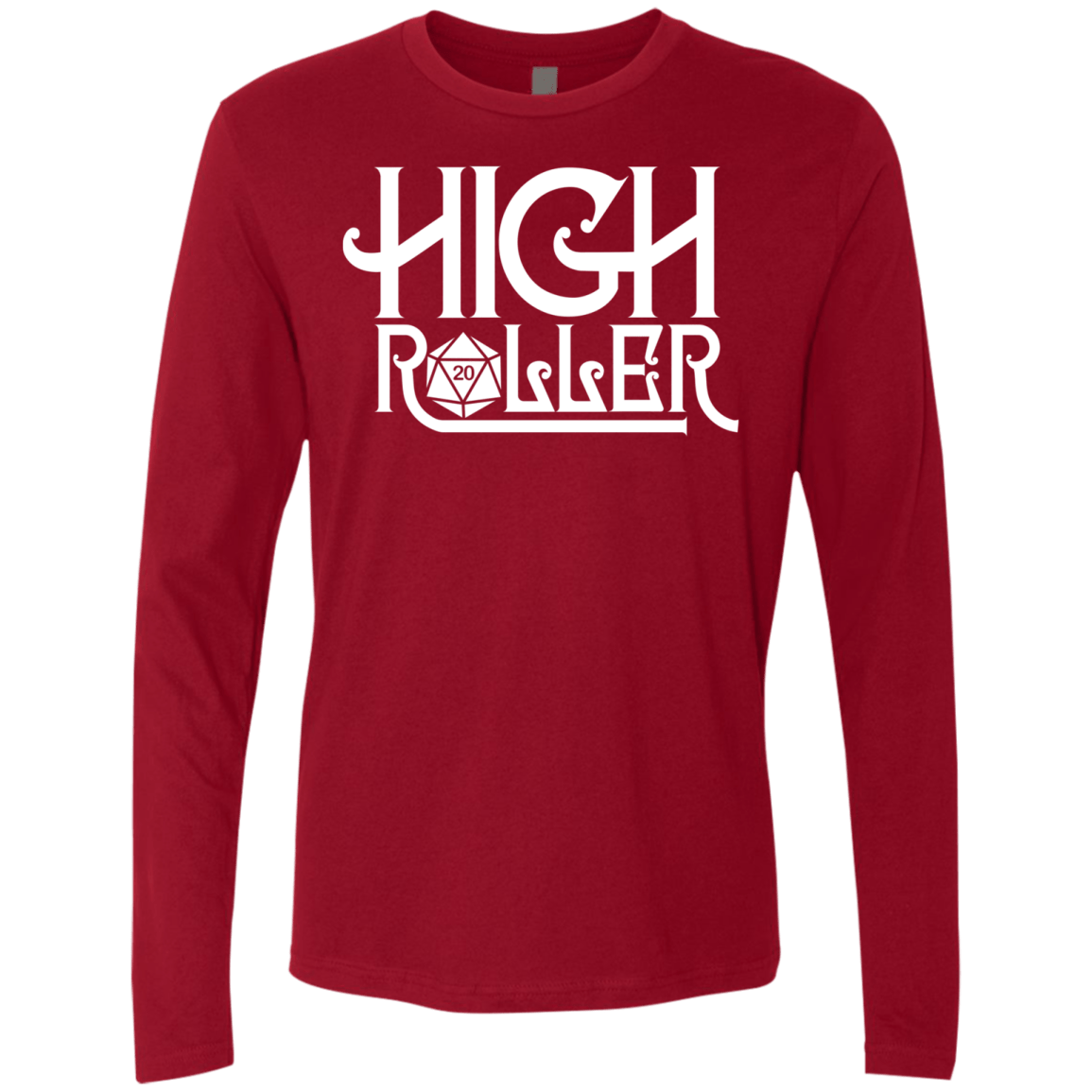 T-Shirts Cardinal / Small High Roller Men's Premium Long Sleeve