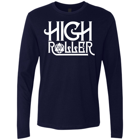 T-Shirts Midnight Navy / Small High Roller Men's Premium Long Sleeve