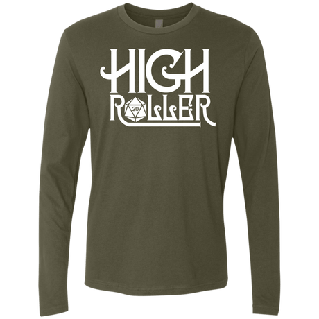 T-Shirts Military Green / Small High Roller Men's Premium Long Sleeve