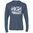 T-Shirts Indigo / X-Small High Roller Triblend Long Sleeve Hoodie Tee