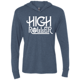 T-Shirts Indigo / X-Small High Roller Triblend Long Sleeve Hoodie Tee