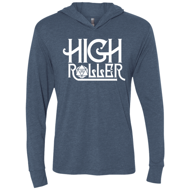 T-Shirts Indigo / X-Small High Roller Triblend Long Sleeve Hoodie Tee